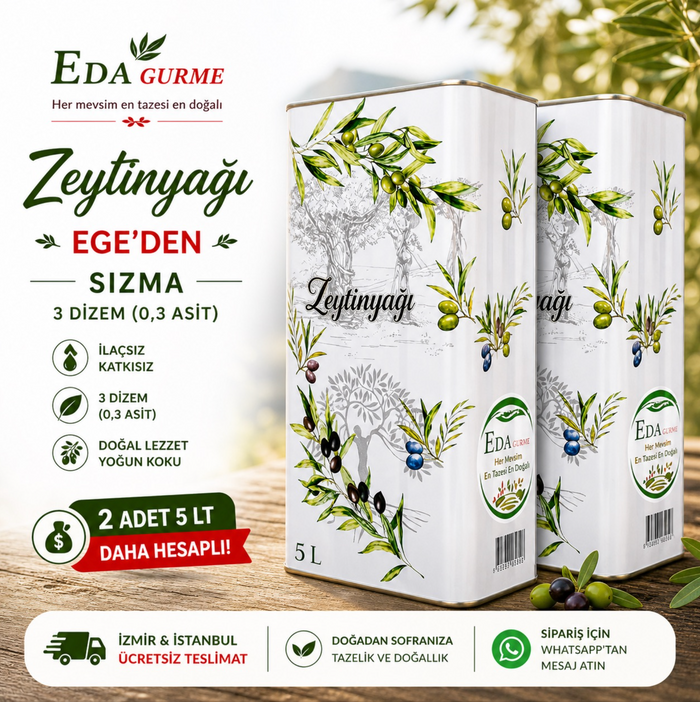 Kampanyalı 2x5L Sızma Zeytinyağı